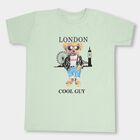 Boys' Half Sleeves T-Shirt , गहरा हरा, small image number null