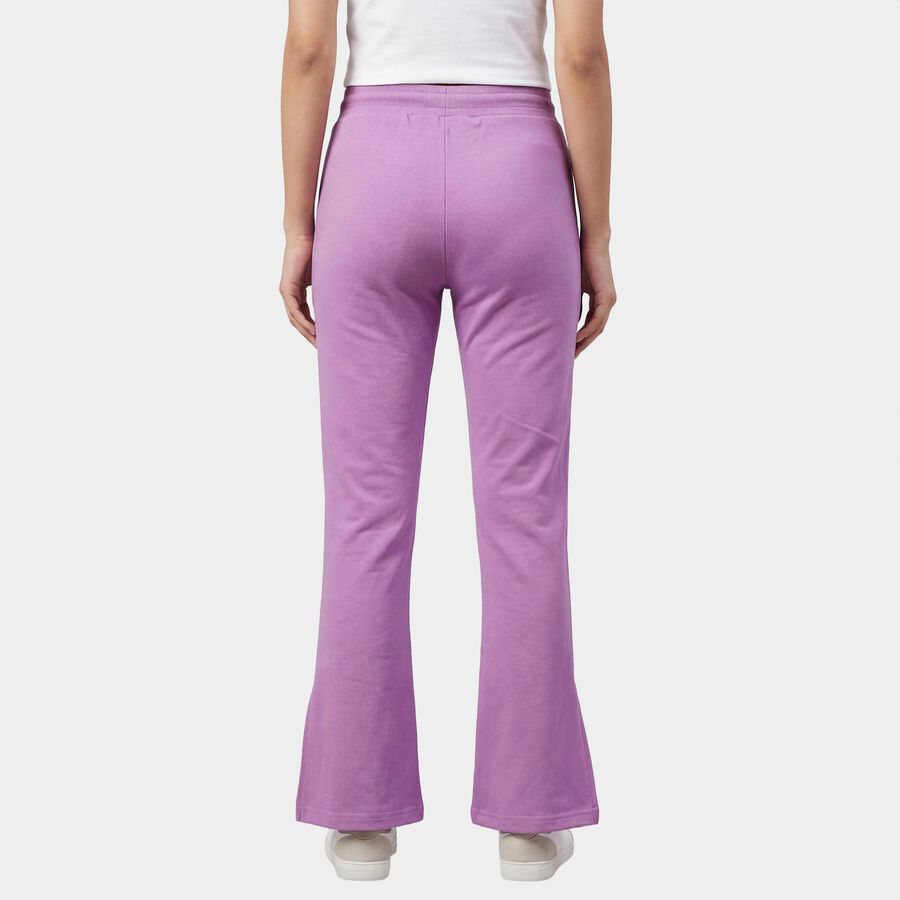 Women's Lilac Regular Fit Jogger Track Pants, लाइलेक, large