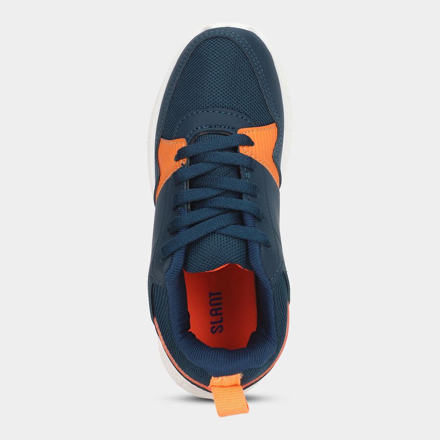 Boys' Lace Up Shoes, Blue, large image number null