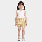 Girls Yellow Regular Fit Floral Bloomer, पीला, small