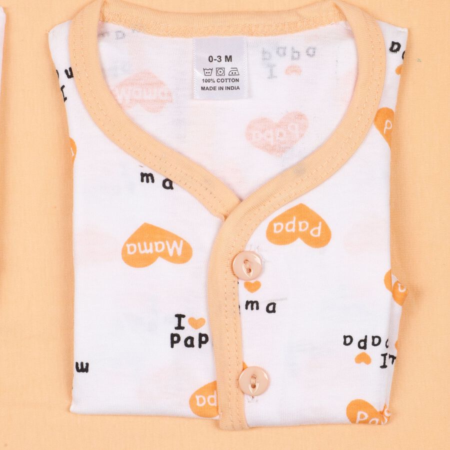 Infant's Cotton Gift Set, Peach, large image number null