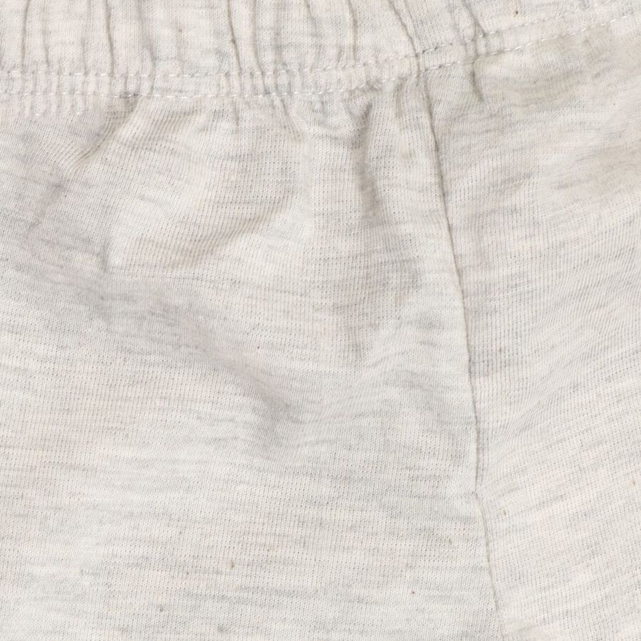 Infant Boy's Cotton Baba Suit, Melange Light Grey, large image number null