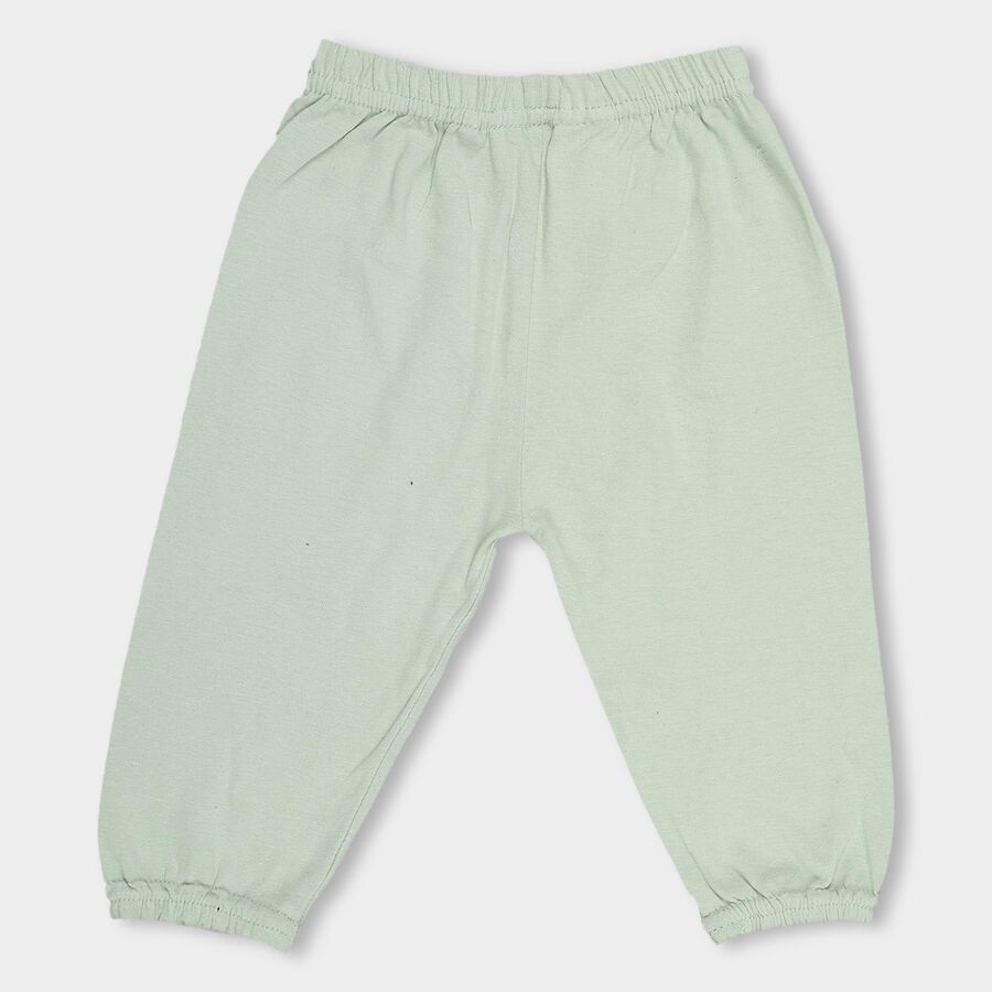 Unisex Light Sage Green Regular Fit Elasticated Pyjama, Light Green, large image number null