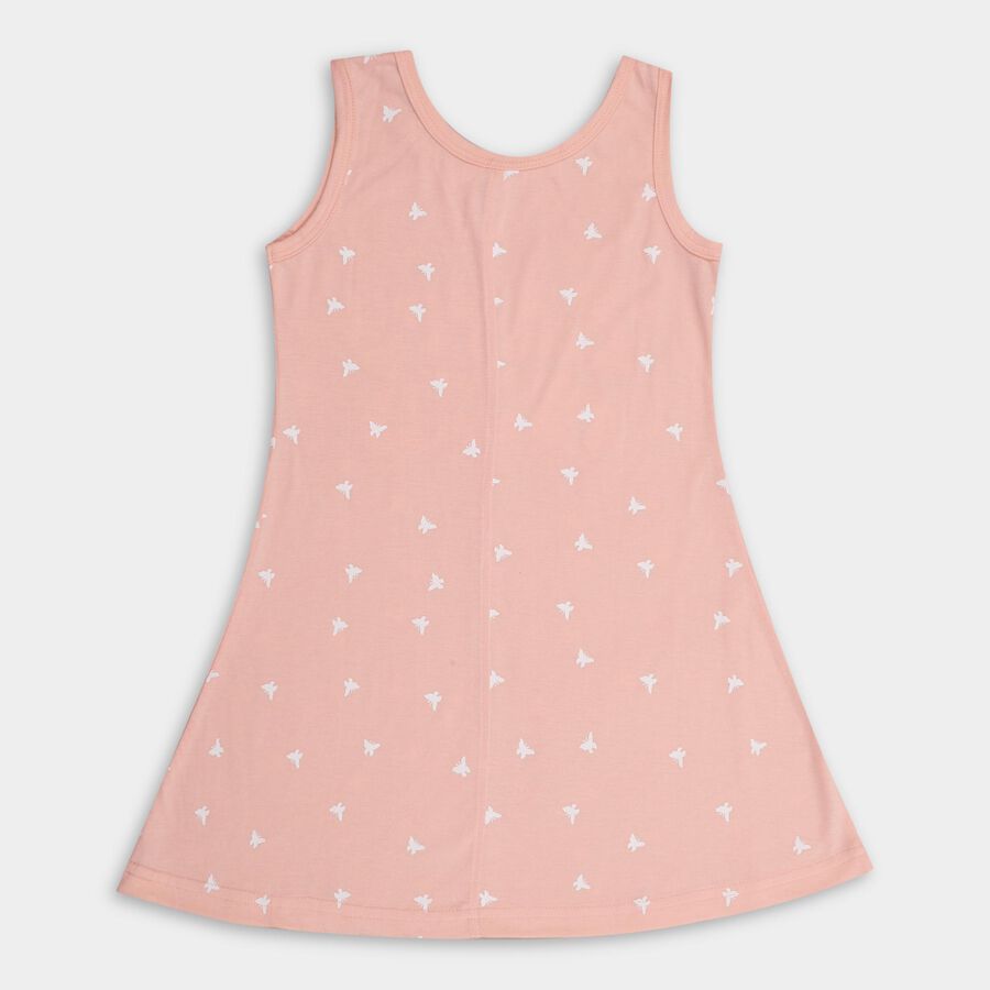 Girls' Frock , Peach, large image number null