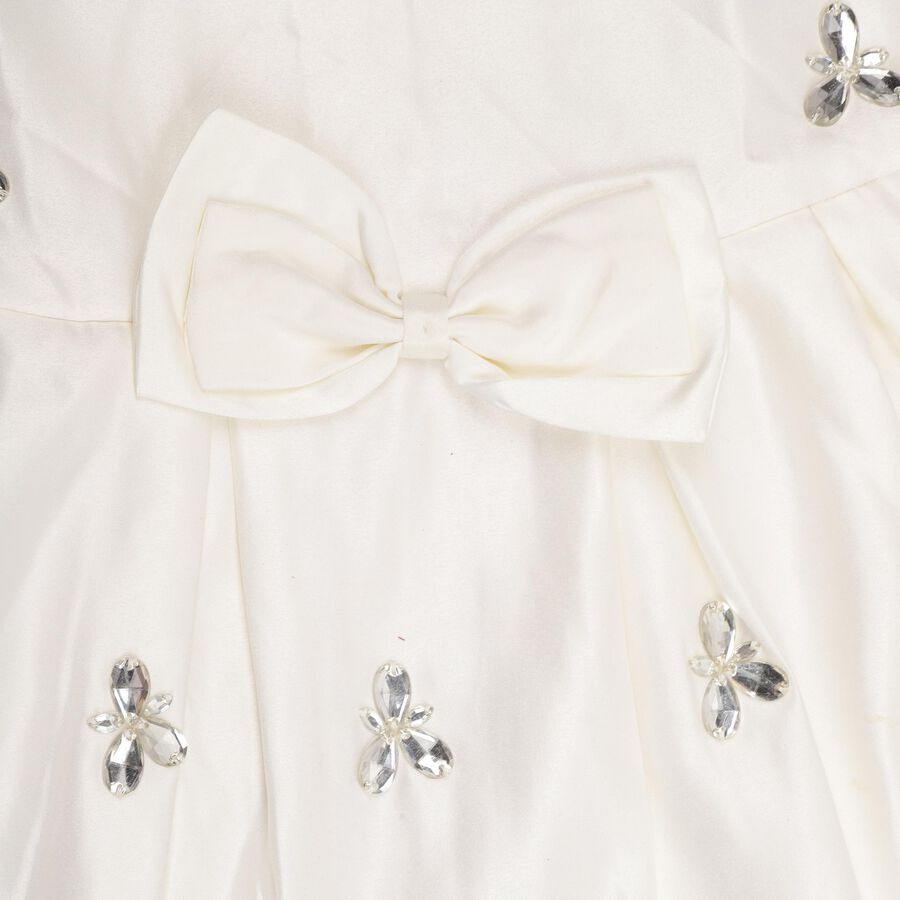Girls' Frock , ऑफ व्हाइट, large image number null