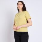 Ladies' 100% Cotton Round Neck T-Shirt , Khaki, small image number null