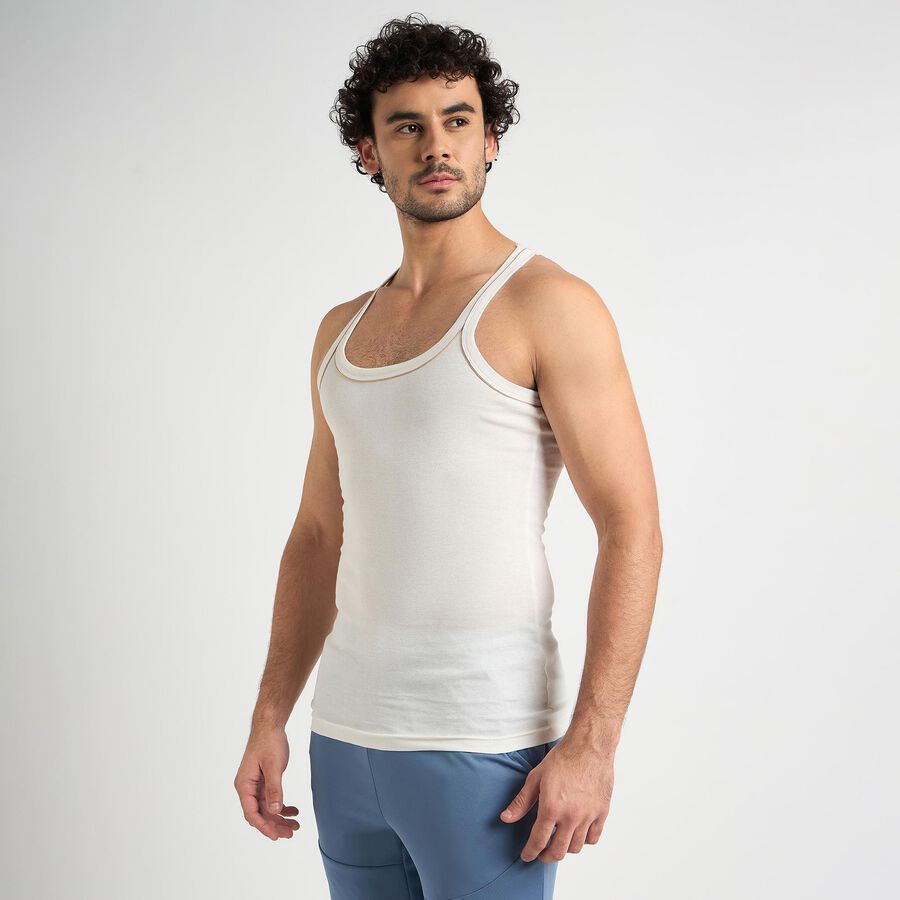 Men's 100% Cotton Gym T-Shirt , Beige, large image number null