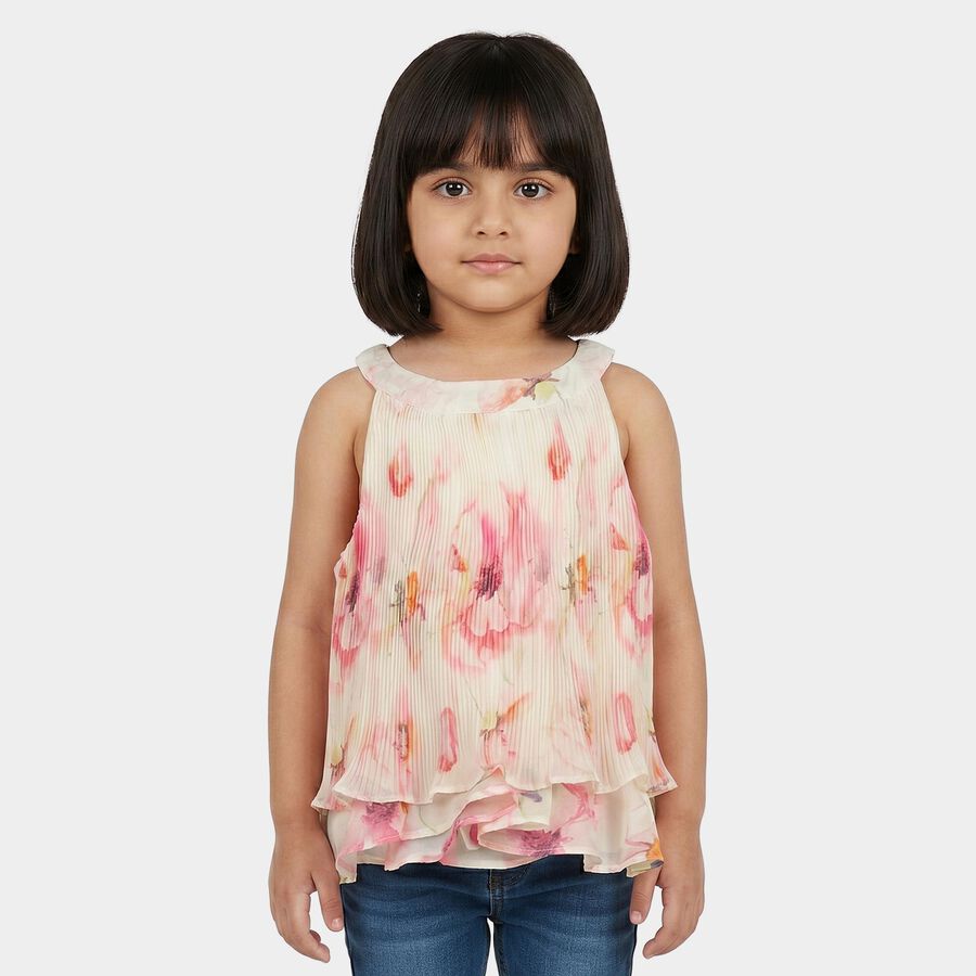 Girls' T-Shirt, White, large