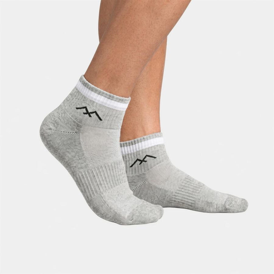 Men's Ankle Length Pack of 3 Socks ( Grey, Navy, Black ), Navy Blue, large