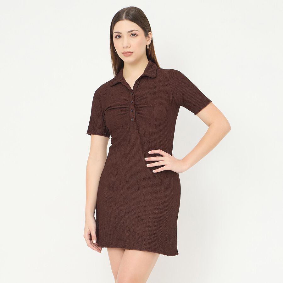 Ladies' Dress, Brown, large