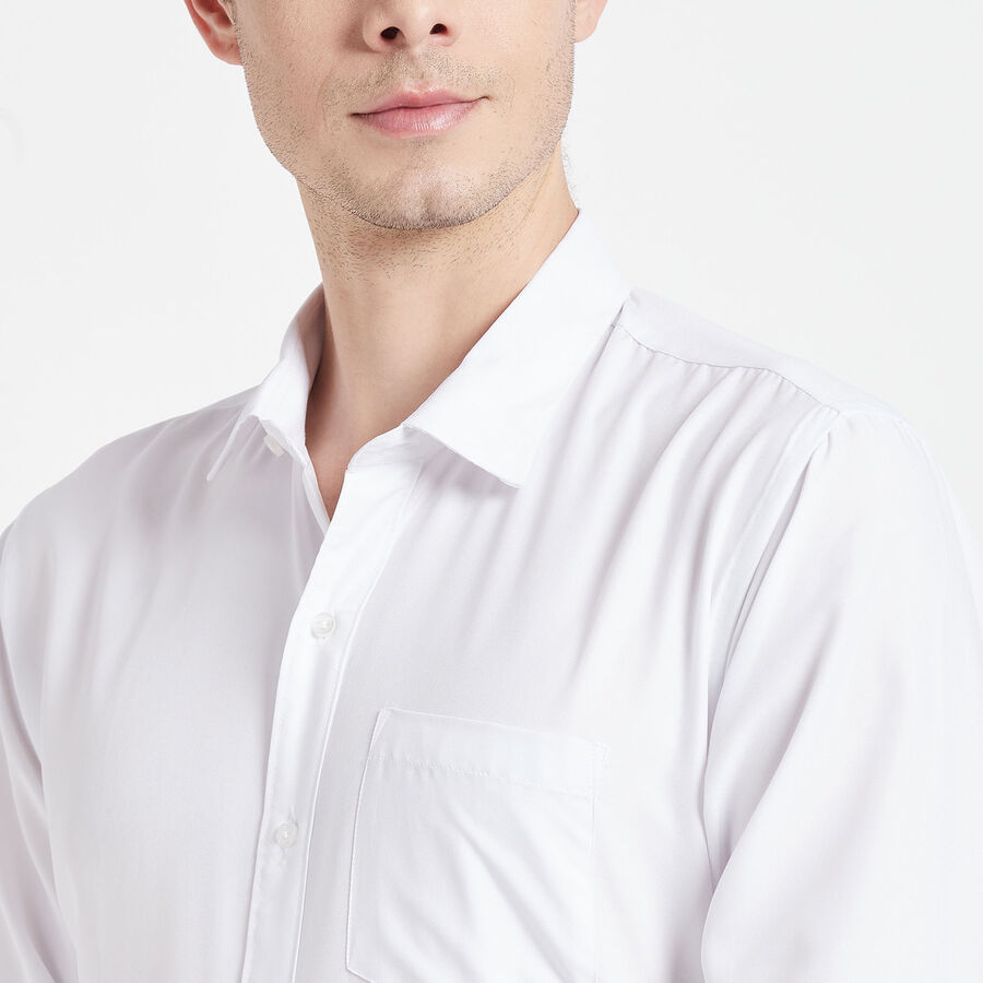 Solid Formal Shirt, White, large image number null