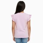 Girls' 100% Cotton T-Shirt, लाइलेक, small image number null
