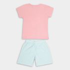 Girls' 100% Cotton Short Set , Light Pink, small image number null