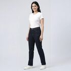 Women's Blue Skinny Fit High-Rise Jeans, गहरा नीला, small