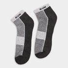Men's Socks (Pack of 3), गहरा ग्रे, small