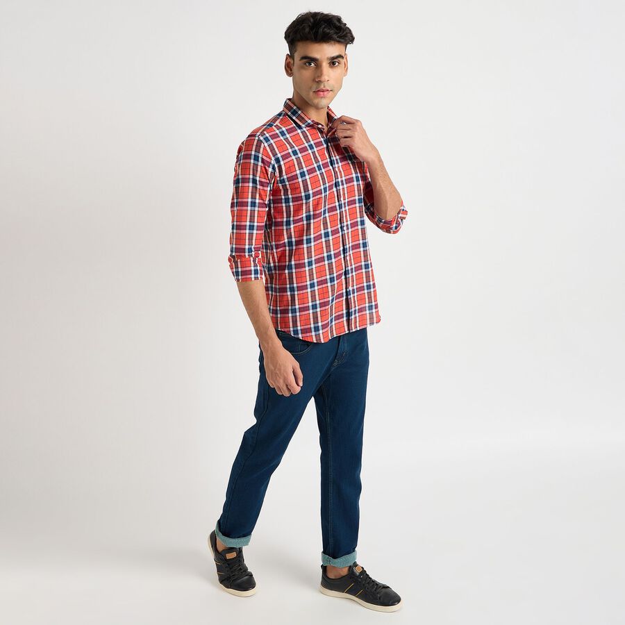 Men's Casual Shirt, नारंगी, large image number null
