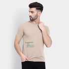 Round Neck T-Shirt, Beige, small image number null