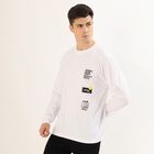 Men's Bright Snow White Crew Neck Casual T-Shirt, सफ़ेद, small image number null
