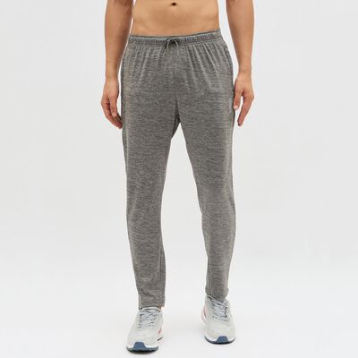 Men's Muted Ash Grey Slim Fit Logo Detail Track Pants