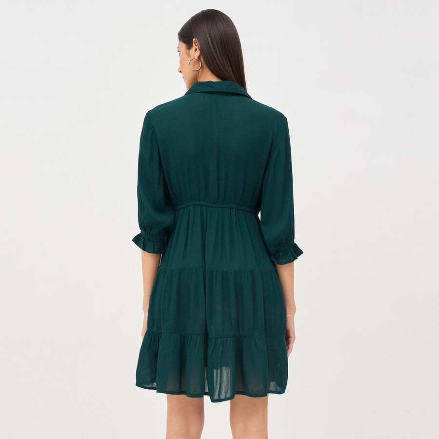 Ladies' Empire Dress, Dark Green, large image number null