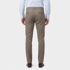 Men's Grey Slim Fit Chino Trousers, हल्का ग्रे, small