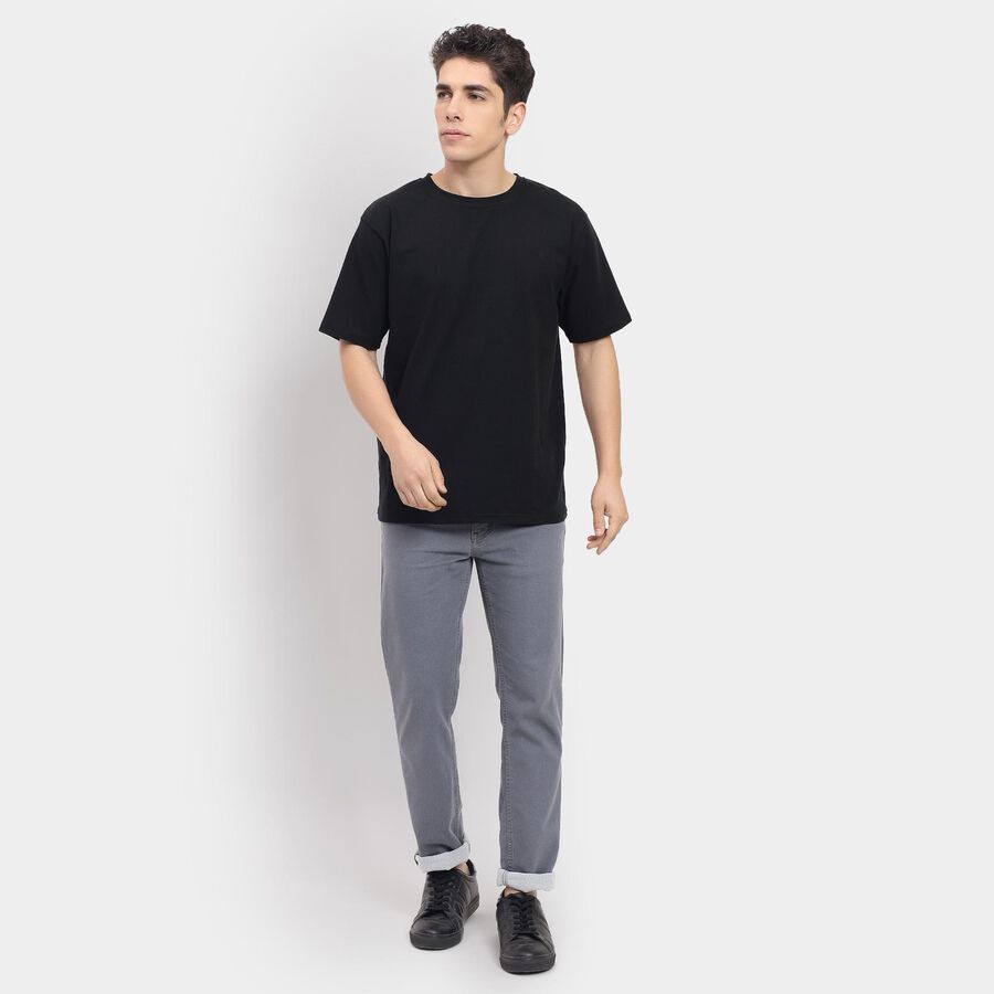 Men's Slim Fit Jeans , हल्का ग्रे, large