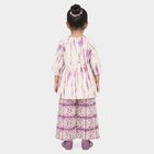 Girls Lilac Round Neck Fusion Set Upper and Bottom Set, लाइलेक, small