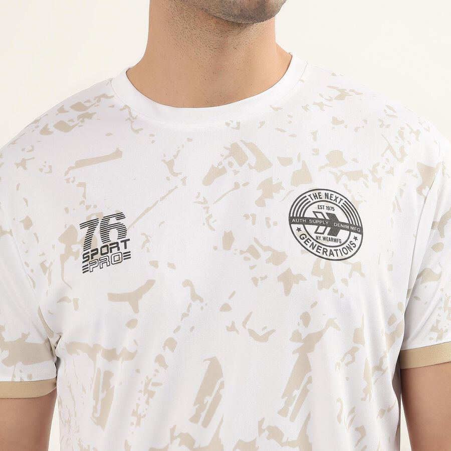 Men's Drifit T-Shirt, सफ़ेद, large