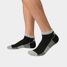 Men's Ankle Length Pack of 3 Socks ( White , Blue, Black ), Mid Blue, small
