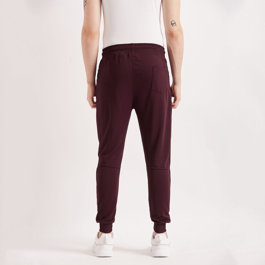 Cut & Sew Track Pants, Maroon, large image number null