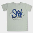 Boys' Half Sleeves T-Shirt, हल्का हरा, small image number null