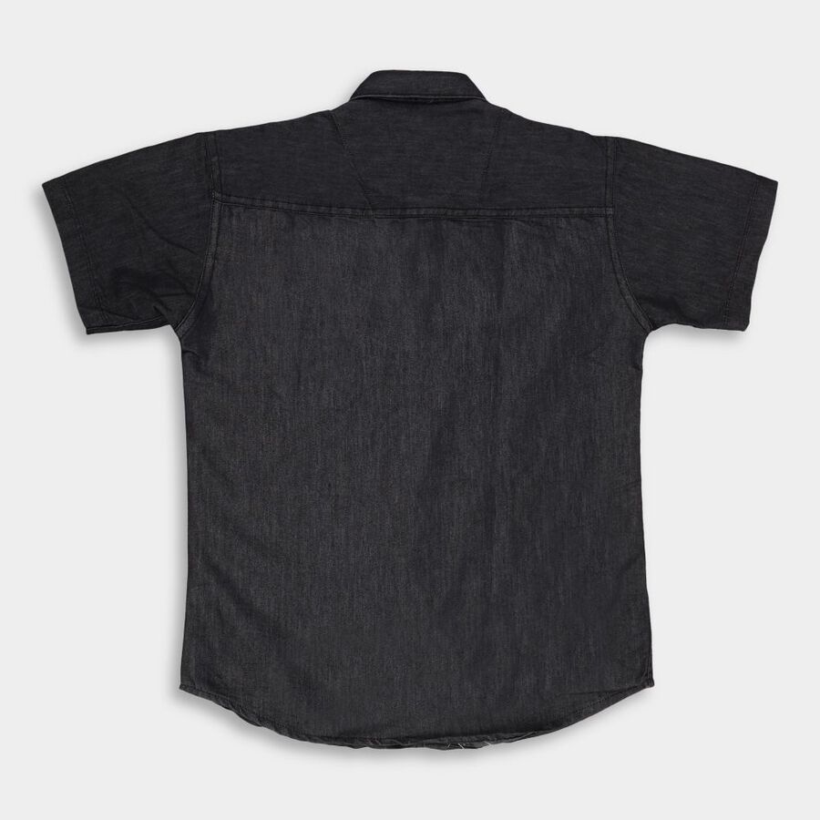 Boys' Casual Shirt, Black, large image number null