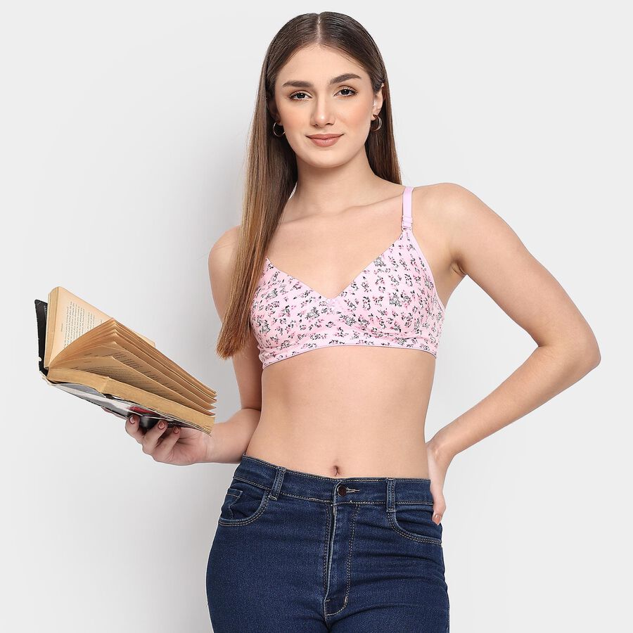 Ladies' Bra , गुलाबी, large