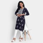 Printed Kurta, Navy Blue, small image number null