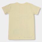 Boys' 100% Cotton Half Sleeves T-Shirt , Yellow, small image number null