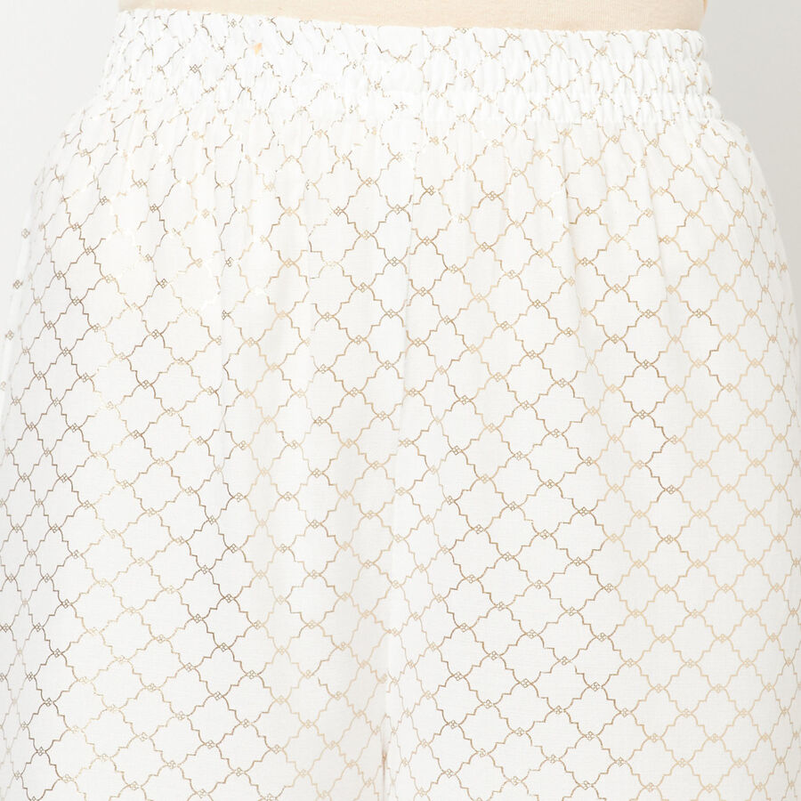 Printed Palazzo, Off White, large image number null