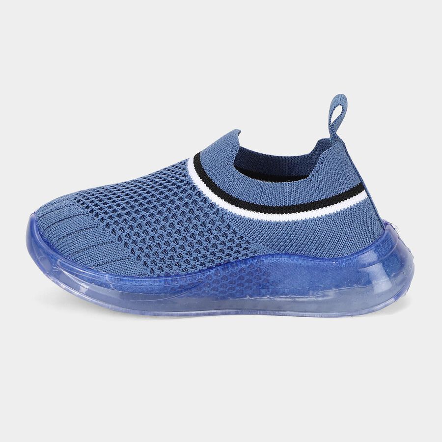 Boys' Blue Slip-On Sneakers, Blue, large
