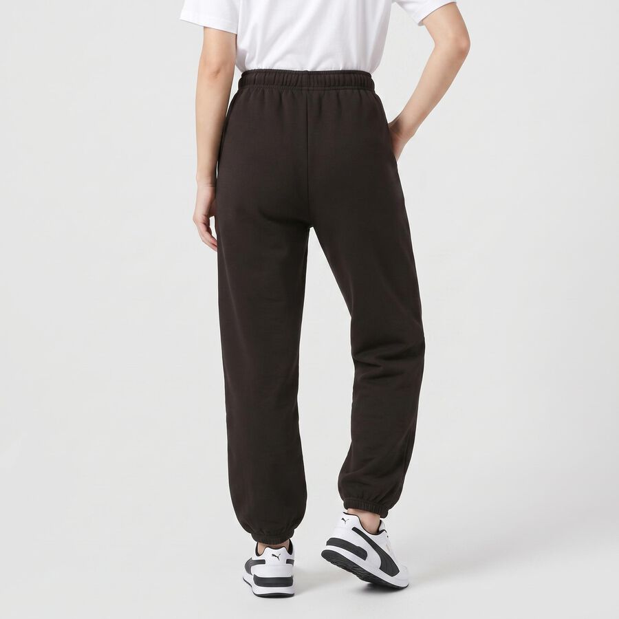 Women's Olive Green Jogger Fit Track Pants, ओलिव, large