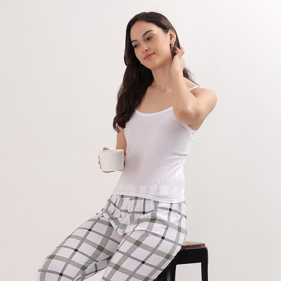 Ladies' 100% Cotton Slips, White, large image number null