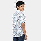 Boys Light Blue Cotton Half Sleeve Classic Casual Shirt, Light Blue, small image number null