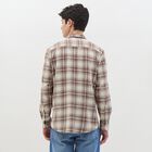 Men's Muted Brown Cotton Classic Casual Shirt, भूरा, small image number null