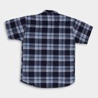 Boys' 100% Cotton Casual Shirt, मध्यम नीला, small image number null