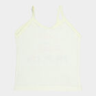 Girls Cotton Solid Vest, Yellow, small image number null