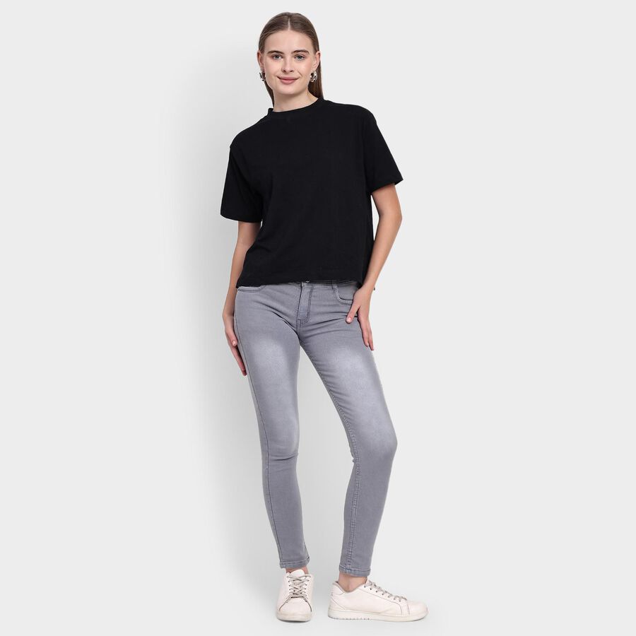 Ladies' Jeans, हल्का ग्रे, large image number null
