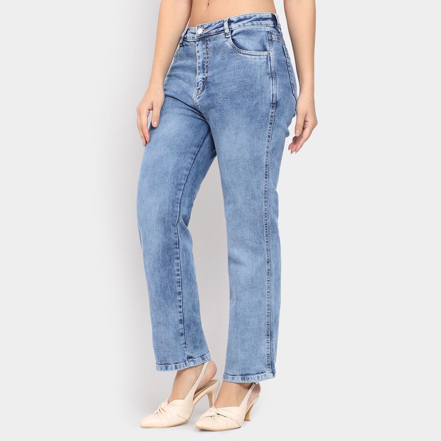 Ladies' Jeans , मध्यम नीला, large image number null