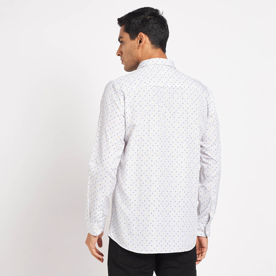 Printed Casual Shirt, Light Grey, large image number null