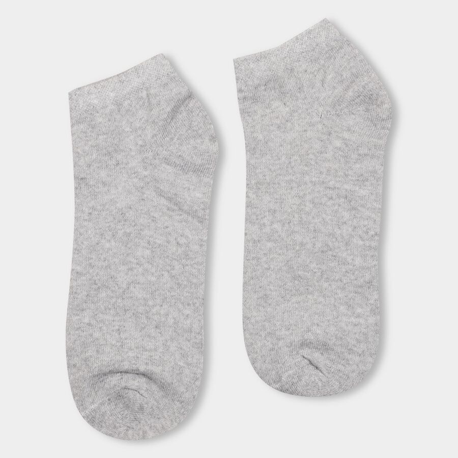 Men's Socks (Pack of 3), Melange Light Grey, large