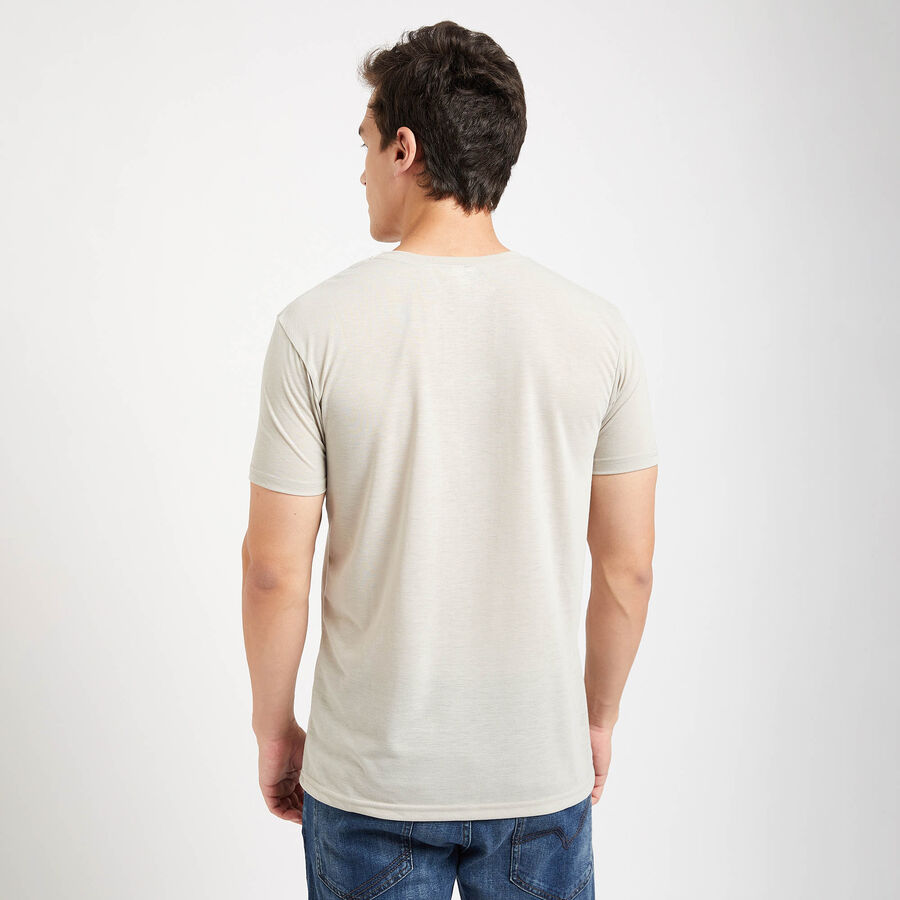Round Neck T- Shirt, Light Grey, large image number null