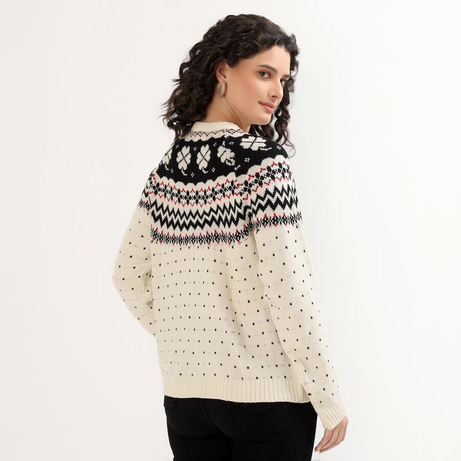 Ladies' Cardigan, Off White, large image number null