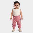 Infants' Pink Regular Fit Cartoon Printed Cotton Pyjama, Pink, small